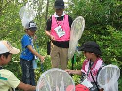 二班に分かれ、向山森林公園に昆虫観察に行きました。急な上り坂もがんばって歩きました。<br />みなさん、捕まえた昆虫は大事に育ててくださいね。